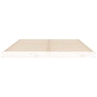 Bedframe massief grenenhout wit 135x190 cm Double - thumbnail