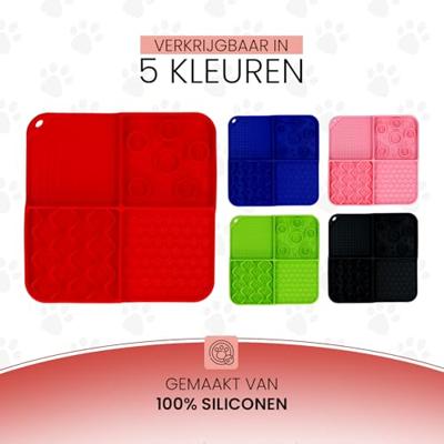 Eat Slow Live Longer Lick Mat Dimensions Rectangle Red