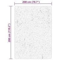 Vloerkleed laagpolig zacht en wasbaar 200x280 cm blauw - thumbnail