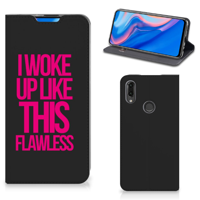 Huawei P Smart Z Hoesje met tekst Woke Up - Origineel Cadeau Zelf Maken - thumbnail
