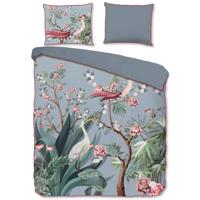 Descanso Dekbedovertrek SARENZA 140x200/220 cm grijs - thumbnail