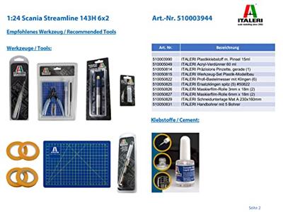 Italeri 1/24 Scania Streamline 143H 6x2 Italeri 1/24 Scania Streamline 143H 6x2
