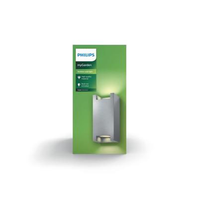 Wandlamp trowel antraciet led 2x5w Philips - Philips