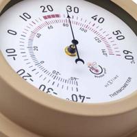 NeXtime NE-4302BR Buitenthermometer 22CM Metaal Bruine Lily - thumbnail