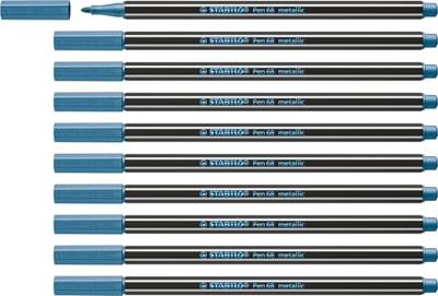 Viltstift STABILO Pen 68/841 medium metallic blauw | 10 stuks Viltstift STABILO Pen 68/841 medium metallic blauw | 10 stuks