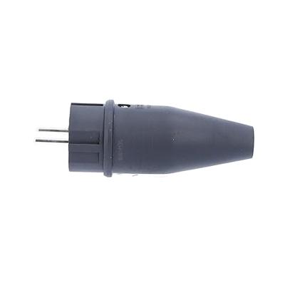 Schwabe Stekker Rubber 230 V, 16 A zwart IP44 - thumbnail