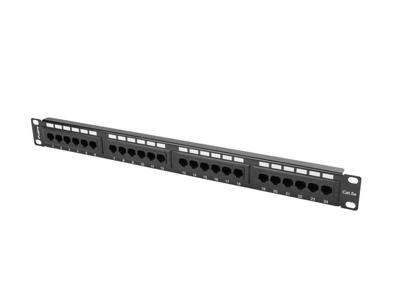 Lanberg patch panel 24 port 1U Cat.5e UTP Black PPU5-1024-B