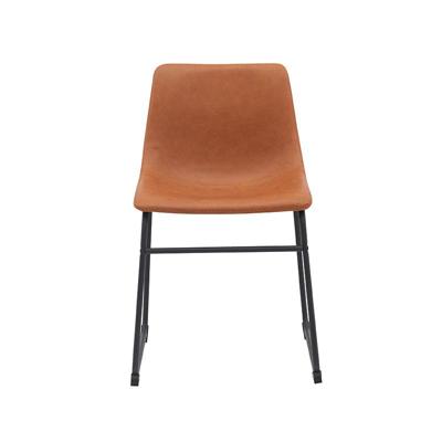 LABEL51 Eetkamerstoel 'Risto' Lederlook, kleur Cognac