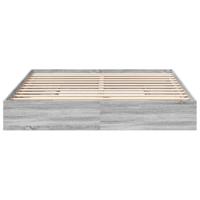 Bedframe met lades bewerkt hout grijs sonoma eiken 200x200 cm - thumbnail