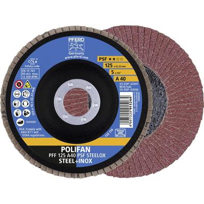 PFERD TOOLS 67644125 A Psf Steelox Lamellenschijf Diameter 125 mm Boordiameter 22.23 mm 10 stuk(s)