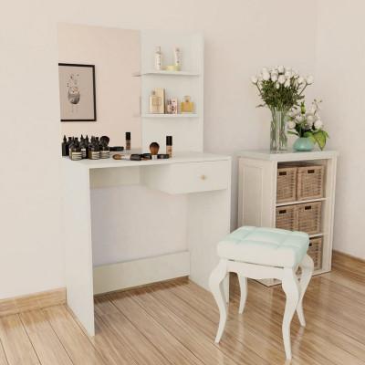 VidaXL Kaptafel 75x40x141 cm bewerkt hout wit VidaXL Kaptafel 75x40x141 cm bewerkt hout wit