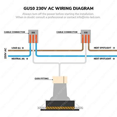 Set van 6 Vegas - LED Inbouwspots - 5 Watt 400 lumen - 4000K Neutraal wit - GU10 - Dimbaar - Rond - IP44 voor badkamer, buiten en binnen - RVS - thumbnail