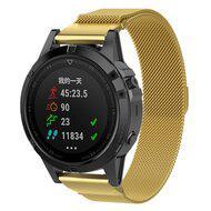 Milanese bandje - Goud - Large - Garmin Fenix 7X / 6X / 5X - thumbnail