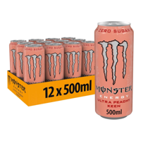 Monster energy ultra peachy keen blik (12x 500ml) - thumbnail