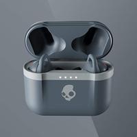 Skullcandy Indy Evo: een Bluetooth-koptelefoon met microfoon, True Wireless, een zweet, water- en stofbestendig ontwerp en een accuduur van 30 uur – Grijs - thumbnail
