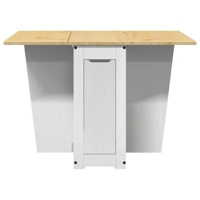 Eettafel Corona inklapbaar massief grenenhout wit