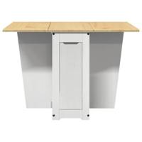 Eettafel Corona inklapbaar massief grenenhout wit - thumbnail