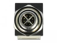 Delock M12 / RJ45 Netwerk Adapter [1x M12-stekker - 1x RJ45-bus] Zwart - thumbnail