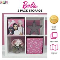 Barbie 2 opbergboxen (Roze) - thumbnail