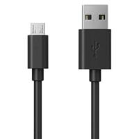 RealPower Micro USB oplaadkabel, 60 cm, Micro USB opladen en Sync kabel geschikt voor Android smartphones, Samsung Galaxy, HTC, Huawei, Sony, Nexus, Kindle en meer - zwart 1 stuk - thumbnail