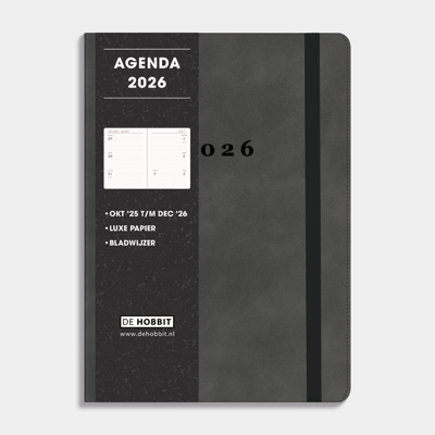 Luxe A5 Agenda 2026 Grijs