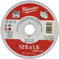 Milwaukee Doorslijpschijf Metaal SCS 41 / 125x1,5x22mm Contractor Series - 4932451479 - thumbnail