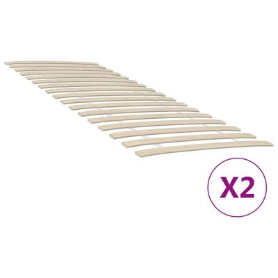 Lattenbodems 2 st met 34 latten 70x200 cm