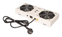 ROLINE ventilatorunit met 2 ventilatoren , voor 19 inch wandbehuizing grijs - thumbnail