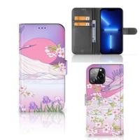 iPhone 13 Pro Max | Telefoonhoesje | Met pasjeshouder | Bird Flying - thumbnail