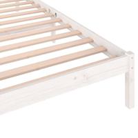 Bedframe massief grenenhout wit 90x200 cm - thumbnail