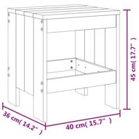 17-delige Tuinset massief grenenhout honingbruin - thumbnail