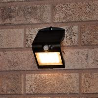 LED&apos;s Light Solar LED Buitenlamp met Bewegingssensor 220 - 3 lichtstanden - Automatisch aan/uit - Zwart - thumbnail