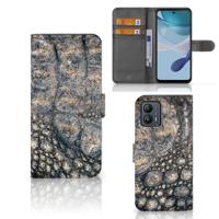 Motorola Moto G53 | Telefoonhoesje | Met pasjeshouder | Krokodillenprint - thumbnail