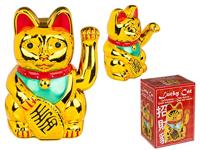 Zwaaiende Lucky Cat - Goud - thumbnail