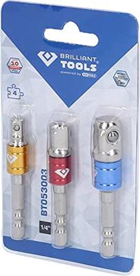 Brilliant Tools BT053003 BT053003 Dopsleuteladapter Aandrijving 1/4 (6.3 mm), 3/8 (10 mm), 1/2 (12.5 mm) 1 stuk(s)