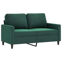 Tweezitsbank 120 cm fluweel donkergroen - thumbnail