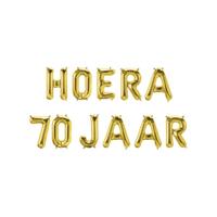 Folie ballon slinger - Hoera 70 jaar - thumbnail