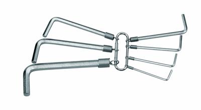 Gedore S 42-07 Haakse schroevendraaierset 2 mm, 2.5 mm, 3 mm, 4 mm, 5 mm, 6 mm, 8 mm 7-delig