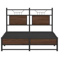 Bedframe zonder matras bewerkt hout bruin eikenkleur 120x200 cm - thumbnail