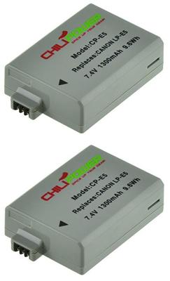 ChiliPower LP-E5 accu voor Canon - 1300mAh - 2-Pack