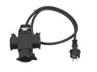 Eurolite 30247014 Stroom Verlengkabel 16 A Zwart 1 m H07RN-F 3G 1,5 mm² - thumbnail