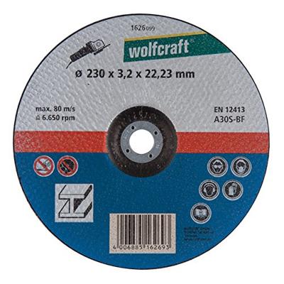 Wolfcraft Doorslijpschijf | Los | Ø230 x 3,2 x 22,23 | 1 stuk - 1626099 Wolfcraft Doorslijpschijf | Los | Ø230 x 3,2 x 22,23 | 1 stuk - 1626099