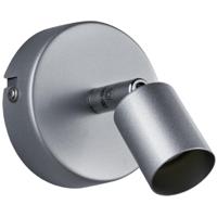 LED Wandspot GU10 - Modern Rond Design - Mat Titaan Aluminium - thumbnail