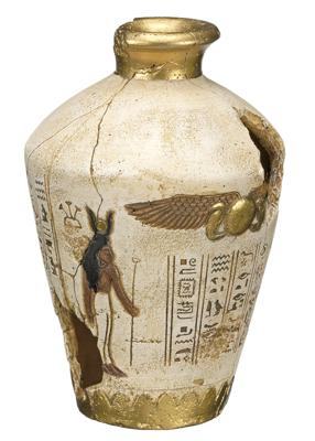 Nobby Egyptische pot aquariumornamenten, 12 x 12 x 17,5 cm