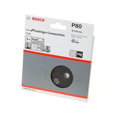 Bosch Accessoires Bosch schuurschijf 125mm k80 (5st)