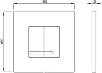 Ben Nemano bedieningspaneel geborsteld nikkel voor Ben BPF en BPSF - thumbnail