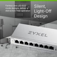 Zyxel GS1200-8V3 Managed L2 Gigabit Ethernet (10/100/1000) Desktop Grijs - thumbnail