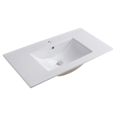 Differnz Legs wastafel 90 cm keramiek wit