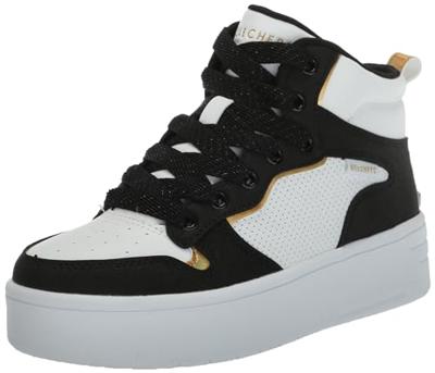 Skechers Court High - Shine Kicks 310192L/WBK Wit / Roze-28 maat 28