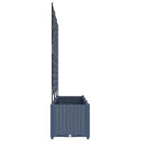 VidaXL Tuin bloempot 3 pcs grijs 120 x 40 x 143 cm staal - thumbnail